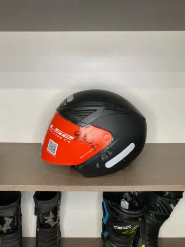 Capacete Ls2 Bishop Of586 Monocolor Matt Preto Fosco Tamanho 54 Novo Mostruário