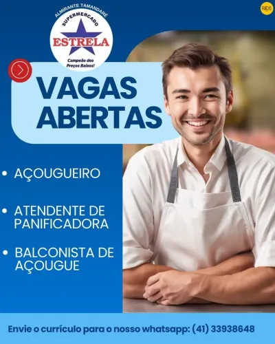 Contrata para supermercado Tamandaré/curitiba 