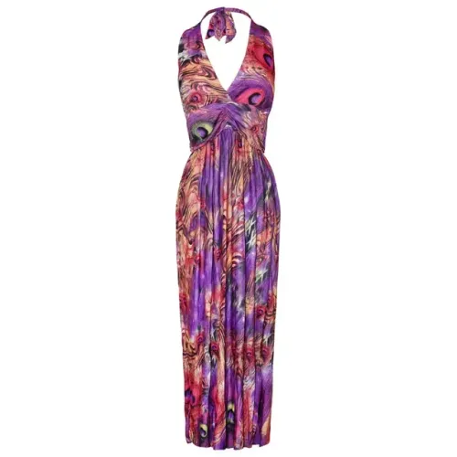 Vestido longo importado purple novo com etiqueta