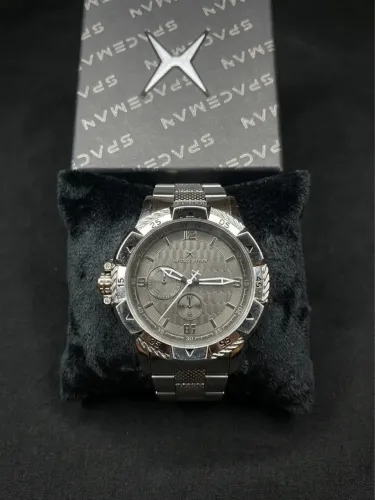 Relógio Masculino Spaceman Prata 