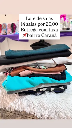 Lote de saias femininas 14 saias por 20,00