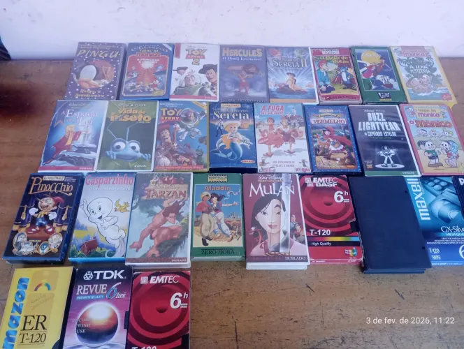 Fitas vhs infantis 