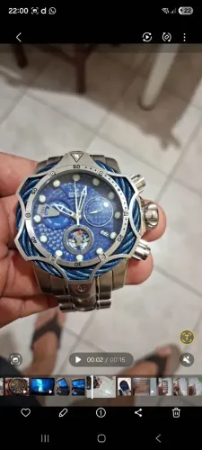 Invicta top usado 3x grande pesado lindo vendo troco por game portatil