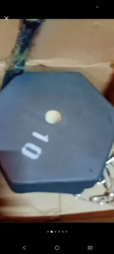 Kit de anilhas para musculação novo.