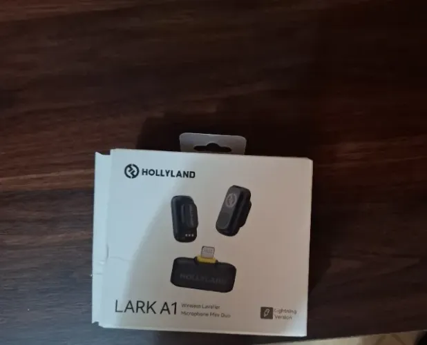 Microfone Sem Fio - Hollyland LARK A1 Mini Duo -  Mini para iPhone 14 13 12