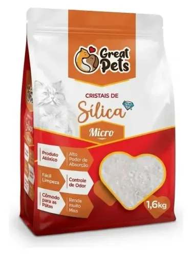 Areia sílica gel micro cristais 