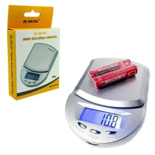 Mini balança digital 500g bm-a04 - b-max