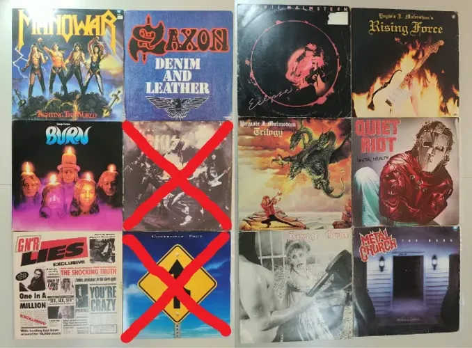 Discos de Vinil (LPs) de Metal, Hard e Punk Rock a partir de R$75,00 cada (veja lista)