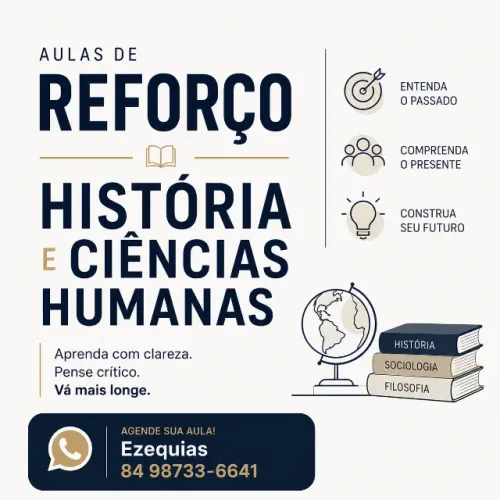 Reforço Escolar - História, Ciências Humanas
