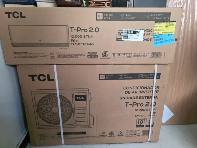 Ar Condicionado TCL T-Pro 2.0 Inverter 12000 BTUs Frio 220V - LACRADO + NF