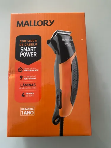 Barbeador cortador de cabelo Mallory novo 