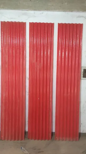 Telha de fibra 2,44x50 vermelha 6 unidades