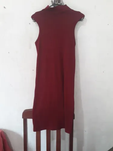 Vestido canelado tam p ao g