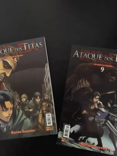 Kit Mangá - Ataque dos Titãs (Attack on Titan) - Vol. 5 e 9 - Panini
