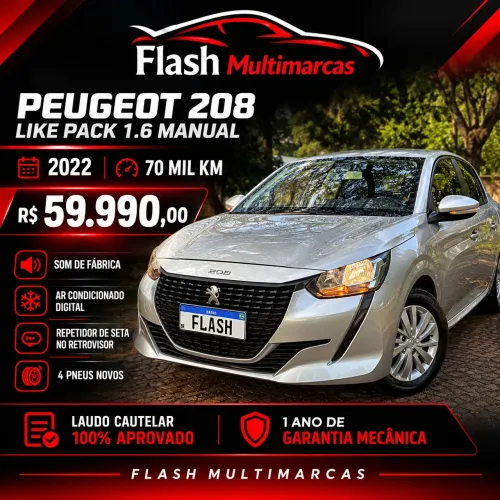 Peugeot 208 Like 1.6 Flex 16V 5P MEC 2022