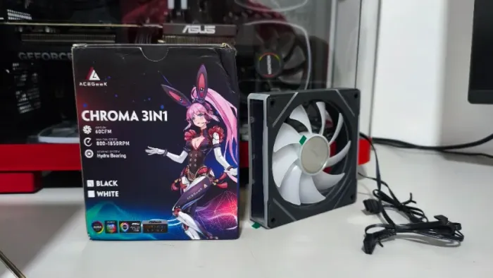 Kit 3 Fans AceGeek Neon 3in1 ARGB