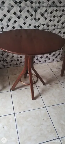 Mesa redonda 80 cm madeira maciça 
