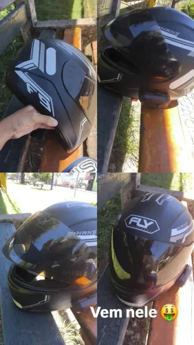 capacete com intercomunicador tamanho 58 em estado de novo tenho caixa de tudo