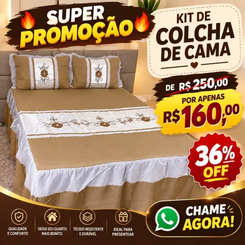 KIT CAMA CASAL 160,00