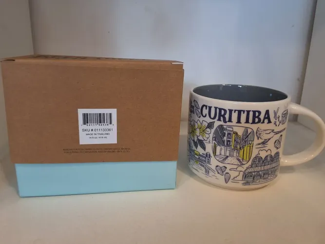Caneca starbucks 414ml Curitiba xícara nova com tag 