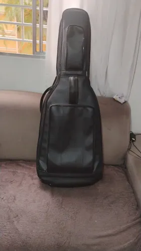 Bag de couro legítimo para guitarra