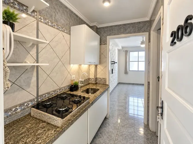 Kitnet com 1 dormitório à venda, 28 m² por R$ 260.000,00 - José Menino - Santos/SP