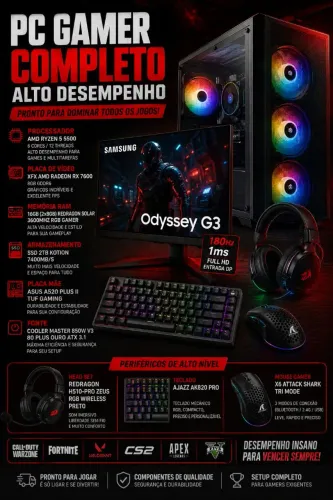 SETUP GAMER COMPLETO