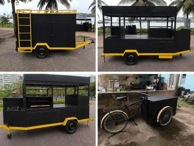 REBOQUE FOOD TRUCK CHURRASCO + BIKE FOOD - SEMINOVOS - OPORTUNIDADE