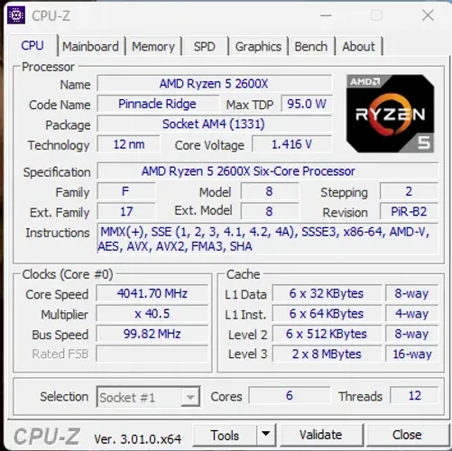 Processador AMD Ryzen 5 2600X + GIGABYTE A320M-HD2-CF AM4