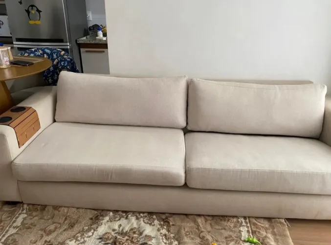 Sofá de linho super conservado 
