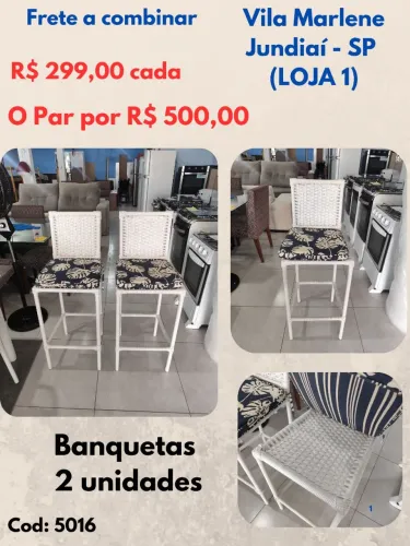 Banquetas de vime