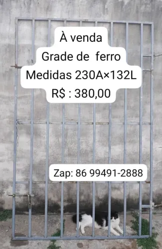 Grade de portão 2,30 x 1,30