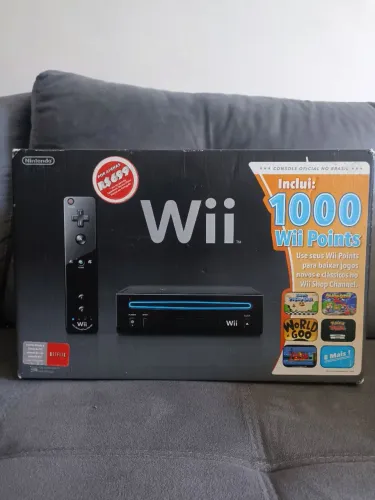 Console Nintendo Wii Preto - Completo