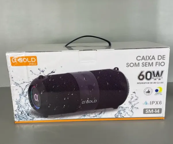 Caixa De Som SM-14 IPX6 A?GOLD