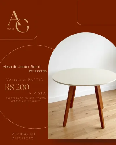 Mesa de Jantar Redonda - Padrão