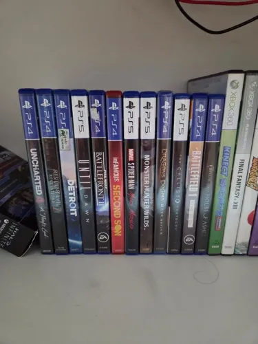 Jogos PS4 e PS5 valores na descrição