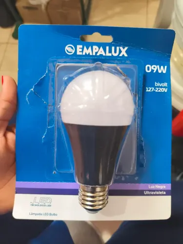 lâmpada luz negra