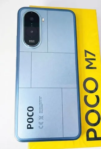 Celular POCO M7 4G 256GB 8GB PRATA - Bateria 7000 mah Lacrado Original
