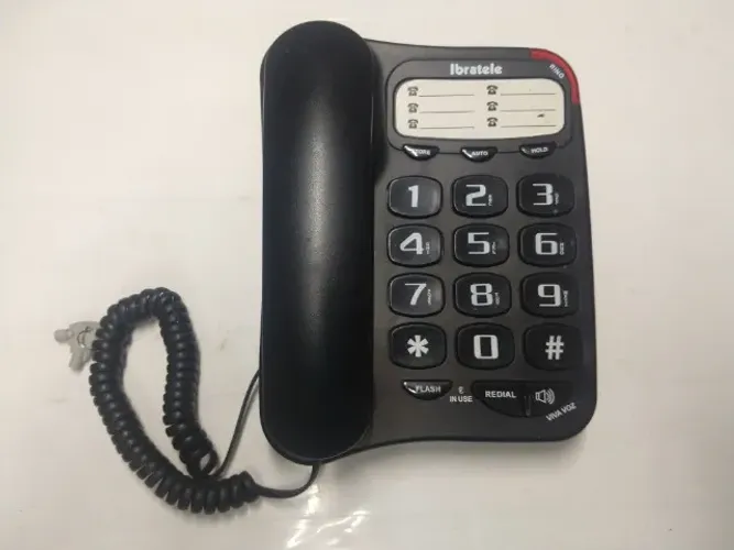 Telefone Ibratele Teclas Grandes (Big Button) + Bloqueio por Chave (2 Chaves Inclusas)