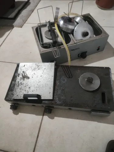 Chapa e fritadeira a gás
