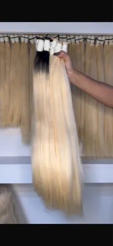 Mega Hair Cabelo vietnamita premium loiro esfumado