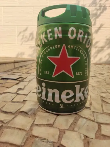 Barril Heineken 5 Litros Vazio para Artesanato e Decoração