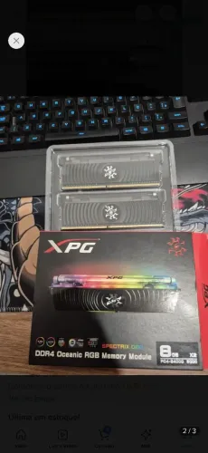 Memória Xpg Spectrix D80 16 Gb (2x8) Ddr4 3000 Mhz Black (Usado)