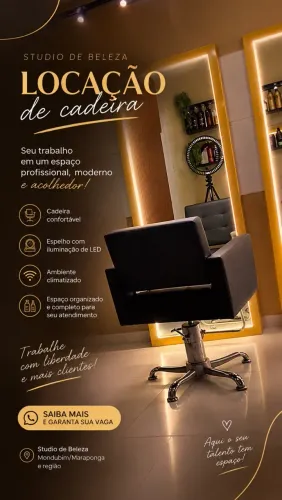 ALUGO CADEIRA DE SALÃO