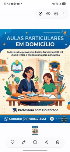 Aulas particulares em domicílio 