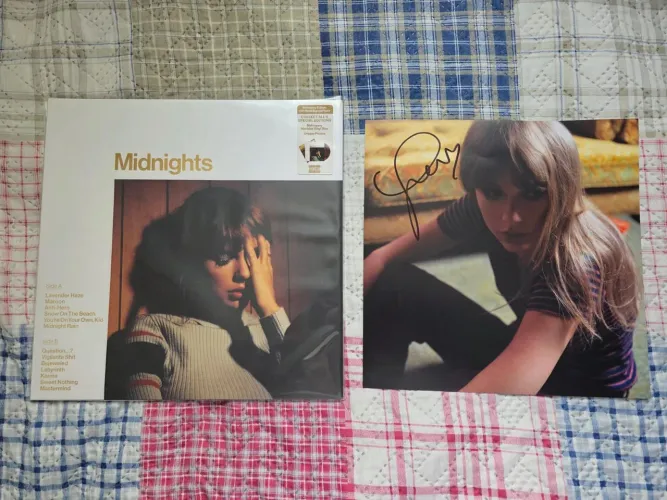 LP Vinil Taylor Swift Midnights Mahogany Autografado
