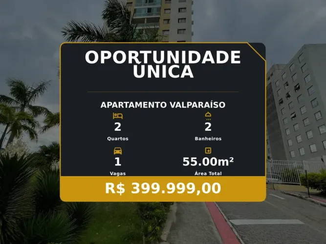 Apartamento Pronto para Morar no Valparaíso  Porteira Fechada