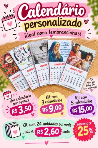 Calendário 5x5
