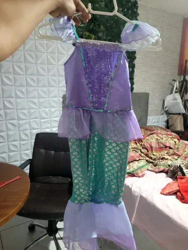 Vestido Fantasia Ariel Pequena Sereia Infant Princesa Disney