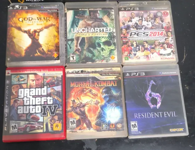 Lote 6 Jogos De PS3